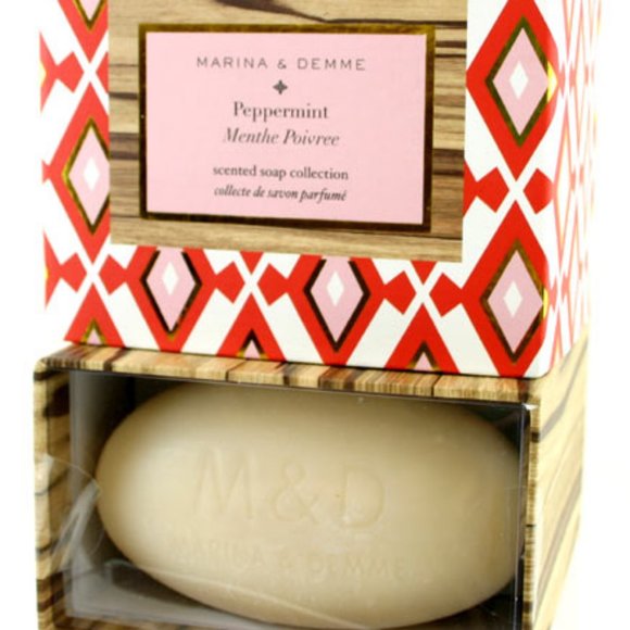 Marina & Demme Peppermint Scented Soap Set of 2 Bars of Soap - Picture 2 of 2